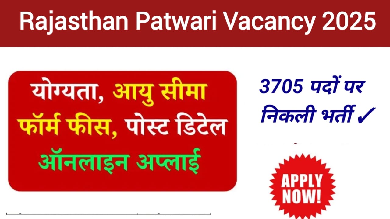 Rajasthan Patwari Vacancy 2025